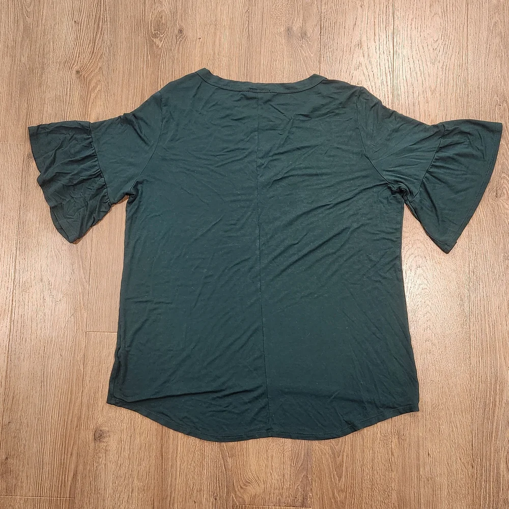 Spartans Women's Short Sleeve Top - Forest Green - Picture 2 of 5
